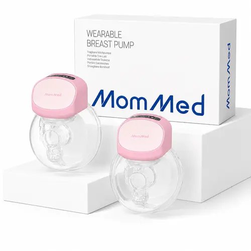 MomMed S10 Pro Double Wearable Electric Breast Pump - Hands Free Pumping, LCD Screen, Rechargeable Battery, BPA Free, Comfortable Pumping, Portable, Back to School Essential