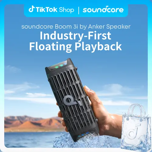 soundcore Boom 3i by Anker Bluetooth Speaker, 50W Rugged Outdoor Speaker with IP68 Waterproof, Floating Playback, Saltwater-Resistant, BassUp 2.0, Bluetooth 5.3, 16H Playtime, TWS Stereo, Voice Amplifier, Emergency Alarm, for Camping #tiktokshopsummersale