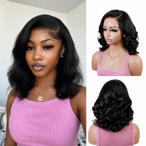 [Free Upgraded 7x6 Lace] Menglle Hair Glueless 250% Density 7x6 Lace Closure Wig Bouncy Body Wavy Wigs Pre Cut Pre Bleached Ready Go Wigs Side Part#tiktokshopbacktoschool