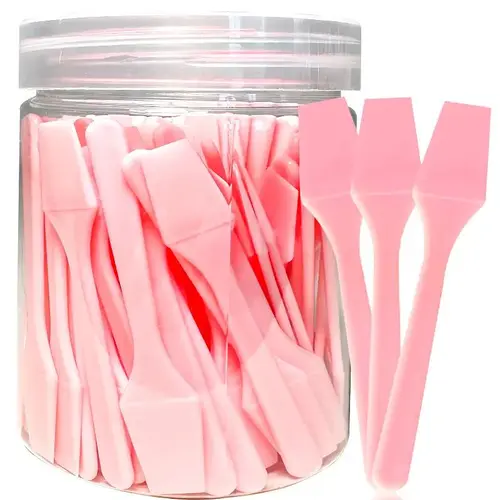 100 Pcs Cosmetic Spatulas for Mixing Creams and Skincare, Small Mini Plastic Makeup Applicator for Crafts and Scraping Jars