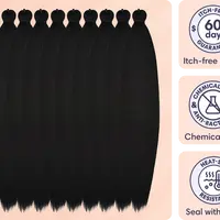 Gyal Braids 16 Inch No Itch Braiding Hair 8 Bundles (32 Inch End to End), Pre Stretched Apple Cider Vinegar Rinsed Kanekalon for Braids