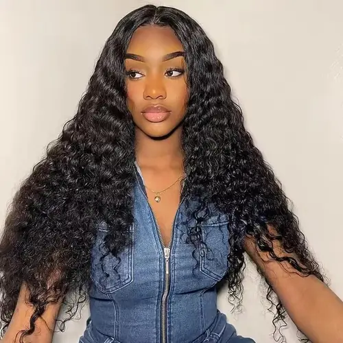 Megalook Water Wave Glueless Transparent Lace Front Wigs Pre-everything Put on Go Wig for Women Black Natural Hairline Beginner Friendly #Summervibes
