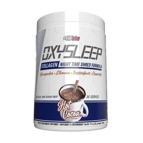EHPlabs OxySleep Natural Night Recovery Beauty Supplement Drink, 30 Servings, with Collagen, Ashwagandha, Magnesium, Zinc, L-Theanine, Chamomile for Night-Time Sleep & Recovery Support