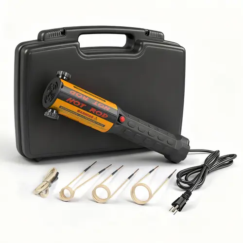 SOLARY H7ES 1200W 110V Induction Heater Kit with 4 Coils, Cooling Fan, LED Work Light and Carrying Case for Rusted Bolts