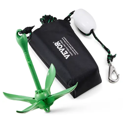 【DealsForYouDays】VEVOR Kayak Anchor Kit 3.5 lb Paddle Board Anchor Kit with 26.2 ft/8 m Rope and BuoyFolding Small Boat Anchor with Storage Bag and Snap HookKayak Accessories for KayaksSmall BoatsCanoes,summerwins,bathingsuitwomenset