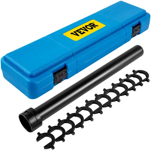 【Summerfinds】VEVOR Adjustable Inner Tie Rod Installation Kit, 13 Crowfoot Adapters, 1/2 in Drive Steel Tube, Mechanic Tool Kit for Cars/Pickups Automotive Maintenance, Ratchet Wrench Set Work Tools