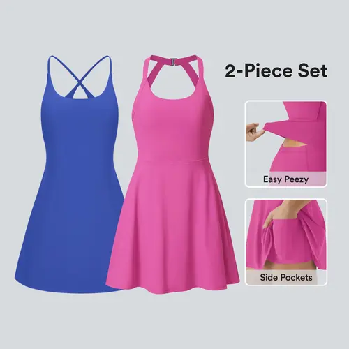 Halara Halara 2-Piece Softlyzero Plush Backless Sleeveless Active Spring Dresses Set for Women 2025  #BackToSchool