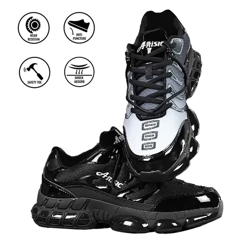 Lightweight Indestructible Safety Shoes,Steel toe cap trainers,Work Shoes for Men and Women | Steel Toe Cap  | Kevlar-Infused Composite Midsole with Weight-Optimized Design,Closed Worker