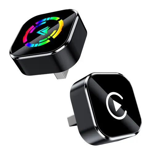 YURNLV Wireless CarPlay Adapter for iPhone/Android, Convert Wired to Wireless, Plug & Play,  & Auto-Connect