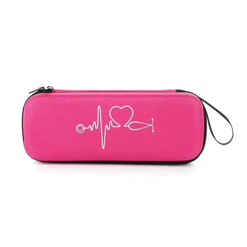 Heartbeat Line Pattern Stethoscope Storage Case, Dust-Proof Carry Bag, Dustproof Organizers, Durable Lightweight Organizer for Medical Diagnosis Accessories, Travel Pouch