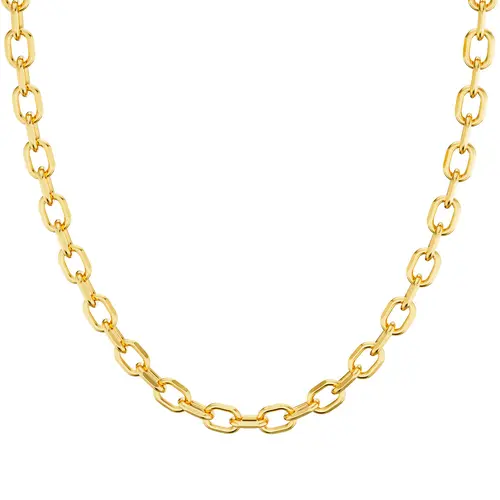 Tewiky Paperclip Dainty Necklace for Women Statement Trendy Thick Chain Link Necklace Waterproof Simple Jewelry Gifts For Blackfriday Christmas