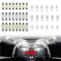 42-Pcs Super Bright White LED Car Interior Light Kit, DE3175 T10 31mm 41mm 194 Bulbs for Trucks - Auto Accessories for Dome, Map, Tail Lamps, Bright Light