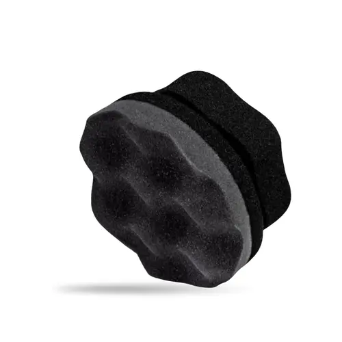 BLACKLINE HEX Foam Applicator Pad - High-Density Foam, Hex Shape, Washable Reusable, Multisurface Safe Car Care Tool for Car Detailing Interior, Trim Restorer, Leather Conditioner, Fewer Streak Lines, Controlled Spread, Versatile for Many Surfaces