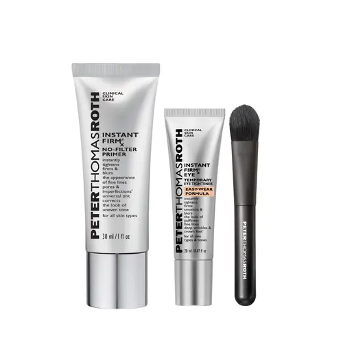 Peter Thomas Roth Easy Wear + Primer Duo, Easy Wear Temporary Eye Tightener, Instant FirmX No-Filter Primer