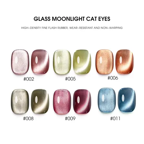 Tricolor Fish Jelly Pink Cat Eye Gel Polish - 12ml Glitter Holographic UV Formula with Magnet, Reflective Translucent, Nail Care, Colorful Nail Products, Bright Aesthetic for Manicure Art