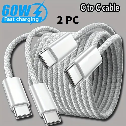 Samsung Fast Phone Charger with 6FT USB Type-C Cables (2-Pack) - Mobile Power Charger for Samsung Galaxy & Google Pixel Smartphones