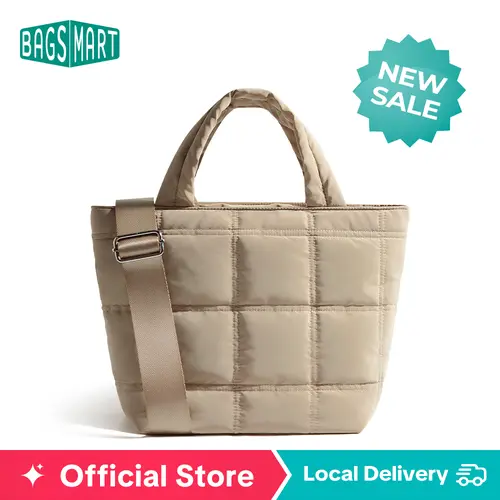 BAGSMART Small Quilted Crossbody Bags for Women Lightweight Mini Crossbody Purses Tote Handbags for Daily Use Travel tiktokshopsummersale
