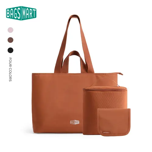 BAGSMART Halo 25L 15.6'' Laptop Work Tote for Women Laptop Shoulder Handbag, Lightweight Commute Tote with Multiple Waterproof Compartments for Travel & Work, Organize Zipper Closure, Durable Tote Bag DealsForYouDays&Spotlight Day summerwins