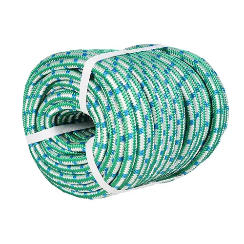 Findmall 1/2 Inch 16-Braid Polyester Marine Rope, 100/150 FT Tri-Color Options, Rainready Strength, Milking Core Hold, Water-Ready for Docks, Cargo Tie-Down Outdoor Multifunctional Synthetic Tension Rope
