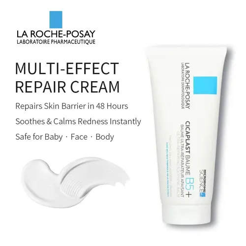 La Roche-Posay Cicaplast Baume B5 Soothing Repairing Balm 100ml/97g/3.3oz | Antibacterial Collagen Complex Moisturizer | For Sensitive Dry Skin Peeling | Hypoallergenic Gentle Everyday Mild Care