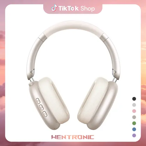 WENTRONIC Y01 Over-Ear Wireless Headphone - Hybrid ANC, Foldable Design, 3.5mm Jack, Memory Function, 48H Playtime, Hi-Res Audio, Memory Foam Earpads, Built-in Mic, iOS/Android Compatible, Bluetooth Headset, Wireless Charging Support, Device, Wireless Hea