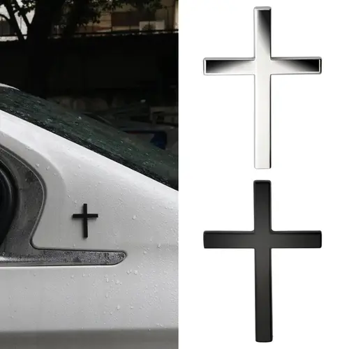 3D Cross Sticker, Christian Car Exterior Decorative Sticker, Universal Car Accessories for Motorcycle & SUV, Emblem Badge Decal Decoration, Sticker For Cars