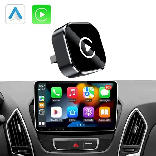 Yurnlv 2026 New Wireless CarPlay Adapter — iPhone & Android | Hands-Free Calling
