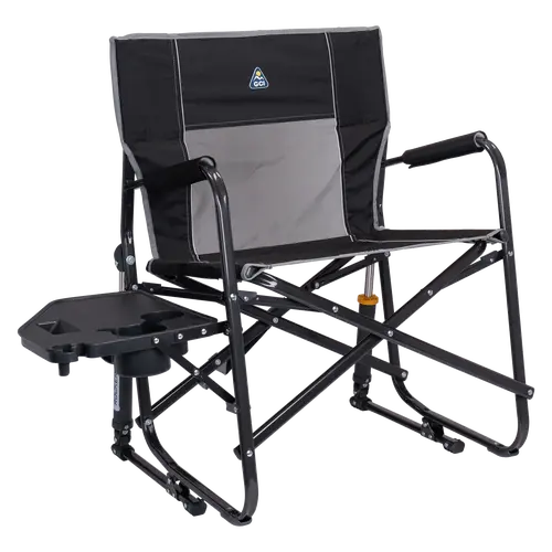 Freestyle Rocker XL Portable Folding Rocking Chair and Outdoor Camping Chair with Side Table