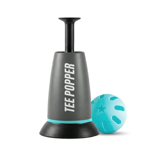 Tee Popper Baseball Training Tool for Hitting Drills, Ultra-Strong 15x Stronger Design That Pops Balls, 60 Day Happiness Guarantee