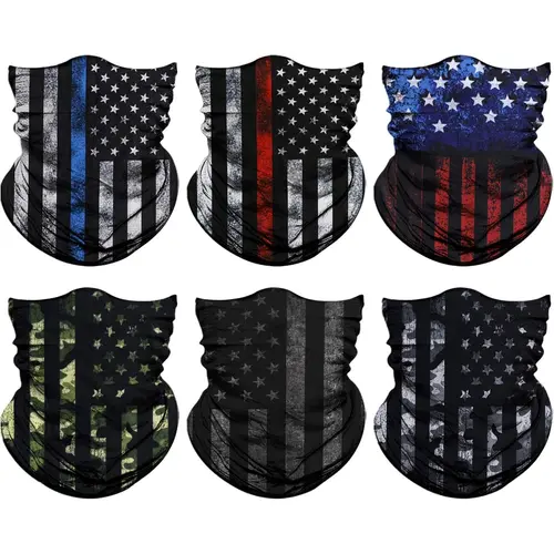 Unisex Seamless Neck Gaiter Bandana Face Mask - Quick Dry, Stretchable, UV-Protective Multi-Functional Sports Headwear for Running (Balaclava, Headband, Head Wrap)