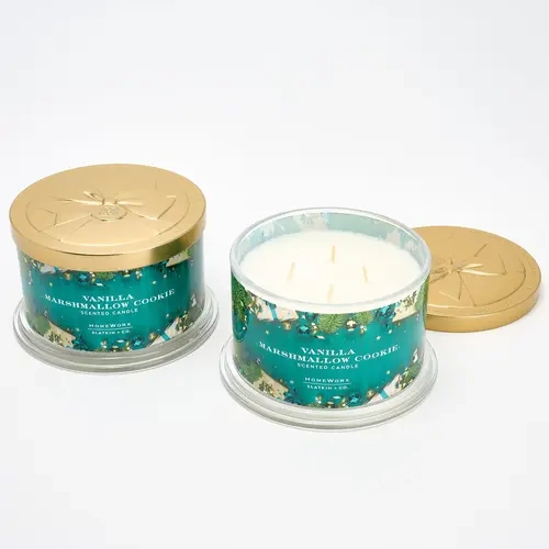 HomeWorx by Slatkin + Co. S/2 18oz Fa La La La Candles