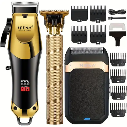 MOVATEK Men’s Cordless Hair Clipper & Shaver Set, Lightweight Durable Hair Cutting Kit with Digital Display, USB Rechargeable Trimmer, 1200mAh Lithium Battery, ABS Body, Professional Grooming Tool, Ideal Gifts for Him