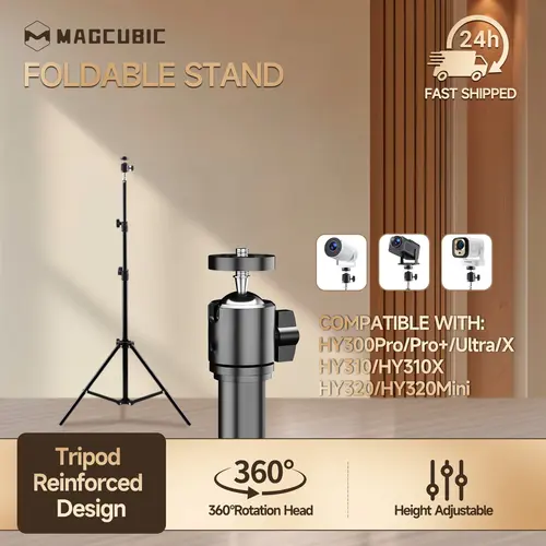 [US Warehouse] Magcubic 120CM Projector Stand Retractable Universal 1/4 Screw Floor Tripod Stand Mount For Magcubic HY300 Pro Porjector, Camera Traveling Products #SohoChic