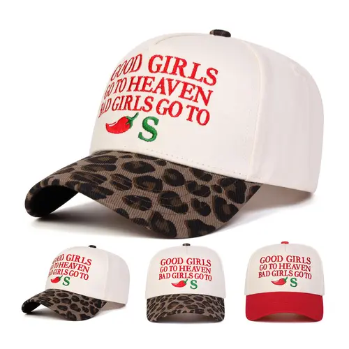 Unisex "Good Girls" Letter Baseball Cap, Adjustable Sun Protection Hat in Casual Woven Fabric, Perfect for Spring and Fall Travel, Beach and Vacation Wear, Adjustable Fashion Snapback Cap, Adjustable Outdoor Cap, Fashionable Hats