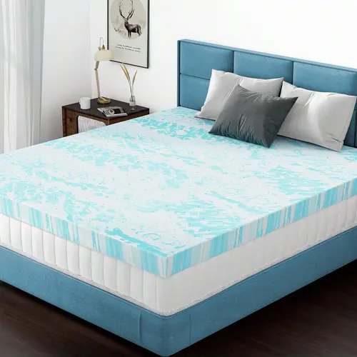 2/3/4 Inch Gel Memory Foam Mattress Topper – Cooling Ventilated Bed Pad, CertiPUR-US Certified, Breathable Foam Topper for Sleeper Sofa & Bed