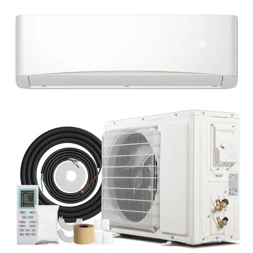 TEHANLD  Mini Split Air Conditioner & Heater With AHRI Certified,12000BTU 115/230V, 17 SEER2  Inverter System, Covers Up to 750 Sq. Ft, Complete Installation Kit Included
