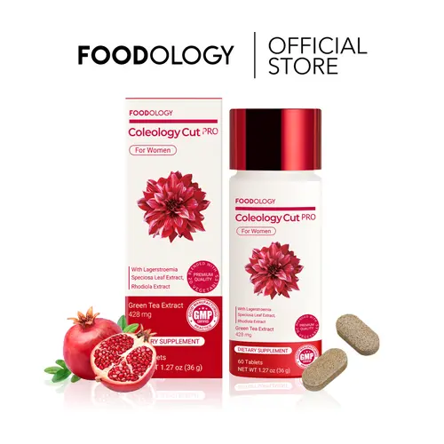 [FOODOLOGY] Coleology Cut PRO 30 Days | Green Tea Extract, B-Vitamins, Post-Meal Metabolism Support Tablets