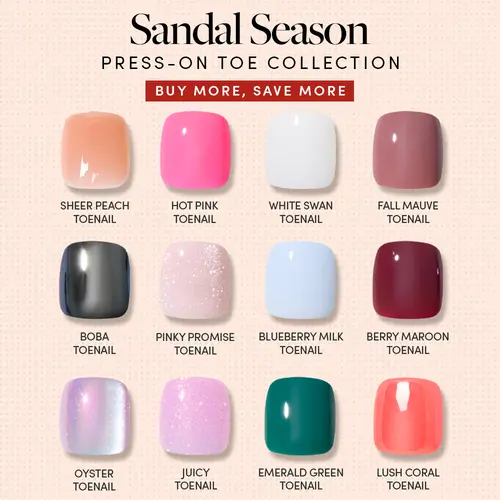 Glamnetic Press On Toenail Collection