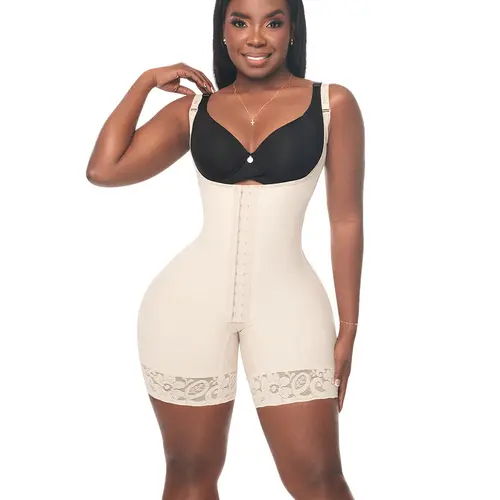 Medium Compression Faja with Snaps Black (C-002)