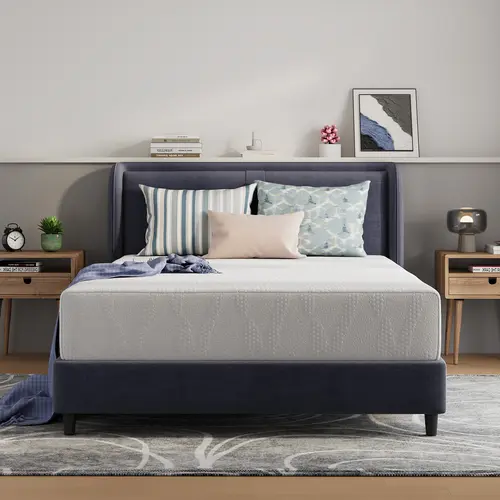 8/10/12/14 Inch Gel Memory Foam Mattress for Cool Night & Pressure Relief Medium Plush Feel with Motion Isolating,dorm essentials,home decor,sohochic