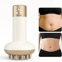 【TikTokShopRestock】Deep Tissue Massager for Sciatica & Back Pain Relief - Electric Pulse Device with Heat, Vibration, Red Light Therapy for Leg, Hip & Nerve Pain, Portable (Gold）) Detox Gift mini