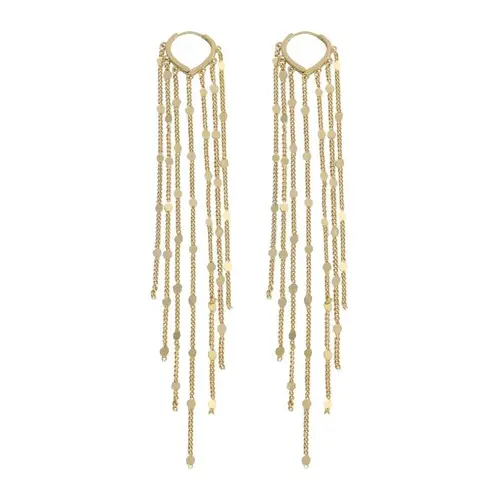 Tewiky 14K Gold Plated Long Tassel Earrings for Women,Chain Tassel Threader Earrings Trend Dangling,Trendy Hypoallergenic Bride Party Prom Jewelry and Women Gifts For Mother's Day gifts summerwins