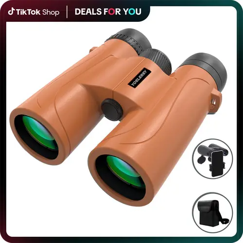12x50 High-Powered Long-Range Binoculars for Adults, 23mm Large Eyepieces, BAK4 Prism, Waterproof, Lightweight, High Definition UHD Clarity for Bird Watching, Hiking, High Definition Binoculars