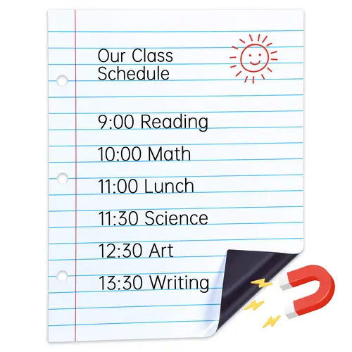 JoyCat Giant Magnetic Dry Erase Board - 22" L x 28" H Durable Drawing Pad, Easy to Wipe Clean, Magnetic Stickon, Math & Science Ready, Write & Wipe Smooth for Classroom Ages 4+ Educational Arts & Crafts Accessory, Whiteboards, Durable Surface For Reuse