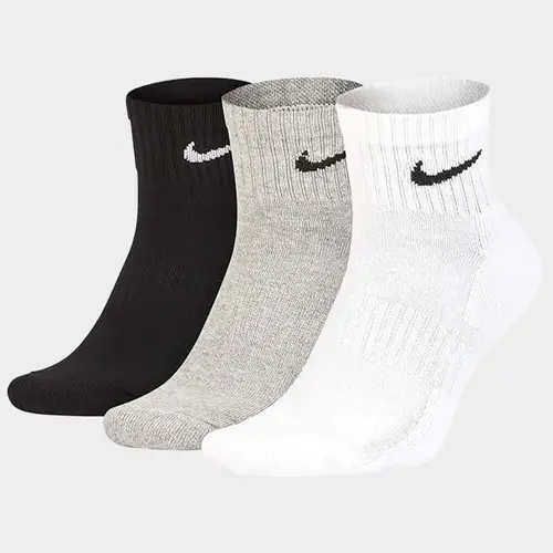 NIKE Everyday Cushioned 3 Pack Ankle Socks