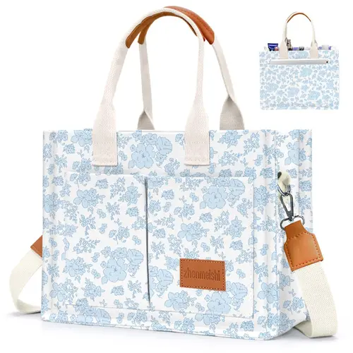 Canvas Tote Bag for Women, Large Work Purses Bible Tote