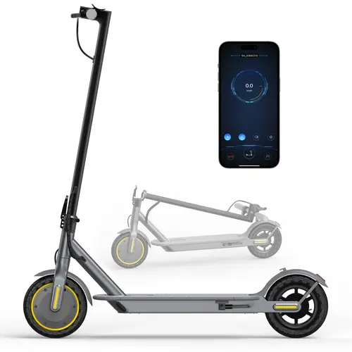 Electric Scooter 350W Motor,21 Miles Range,19 MPH Top Speed,Dual Braking System,App-Controlled,Portable Folding E-Scooter for Adults