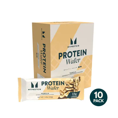 Myprotein Protein Wafer - High-Protein Snack with Milk & Whey Protein Isolates, 15g Protein per Bar Healthy Treat