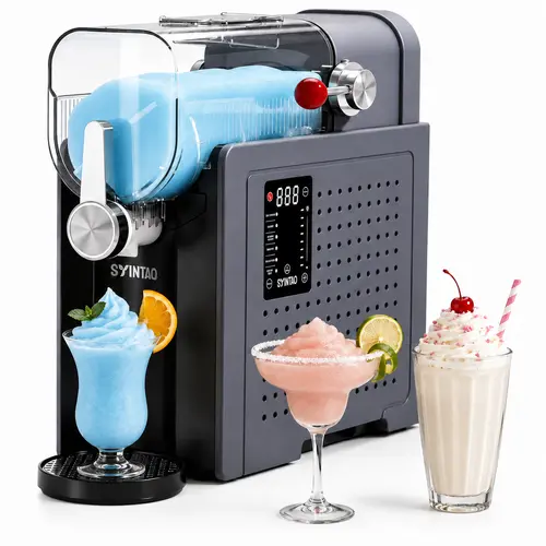SYINTAO 6-in-1 Professional Automatic Beverage Maker - Frozen Drink Mix Ice Cream Maker, 6 Functions, 88oz Capacity, Household Kitchen Appliance for Home Use, Outdoor Parties, Frozen Drink Mix Ice Cream Makers