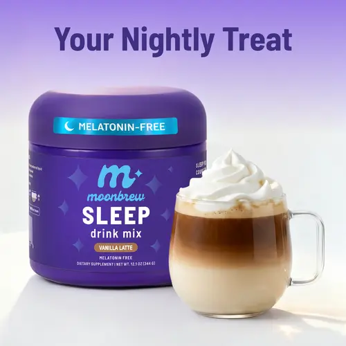 MoonBrew Vanilla Latte Magnesium Sleep Aid (Sleepy Coffee - TikTok Exclusive)